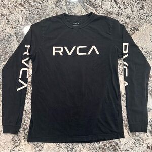 RVCA Black Long Sleeve Men's Shirt